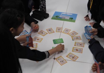 昨年の様子　食品ロス学習カードゲームを実施